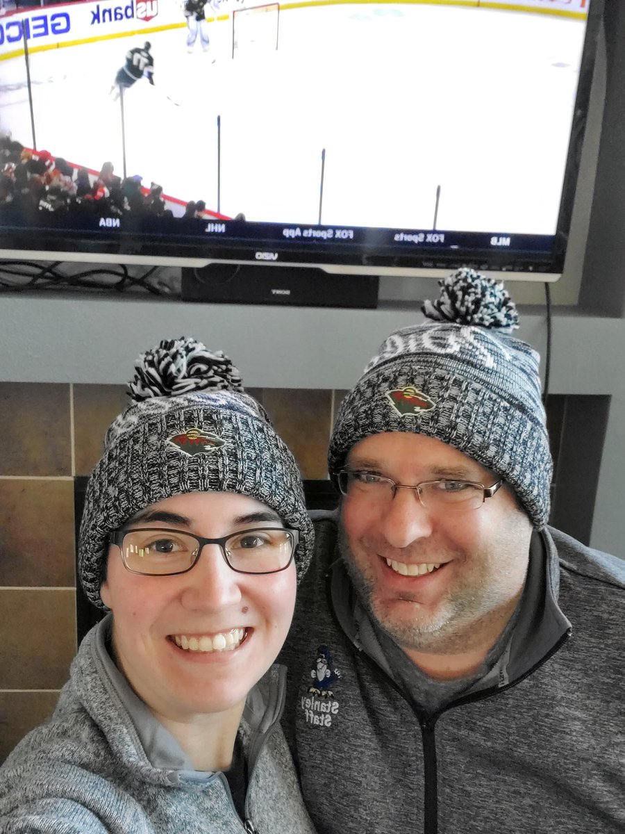 #mnwild Enjoying the game from home.