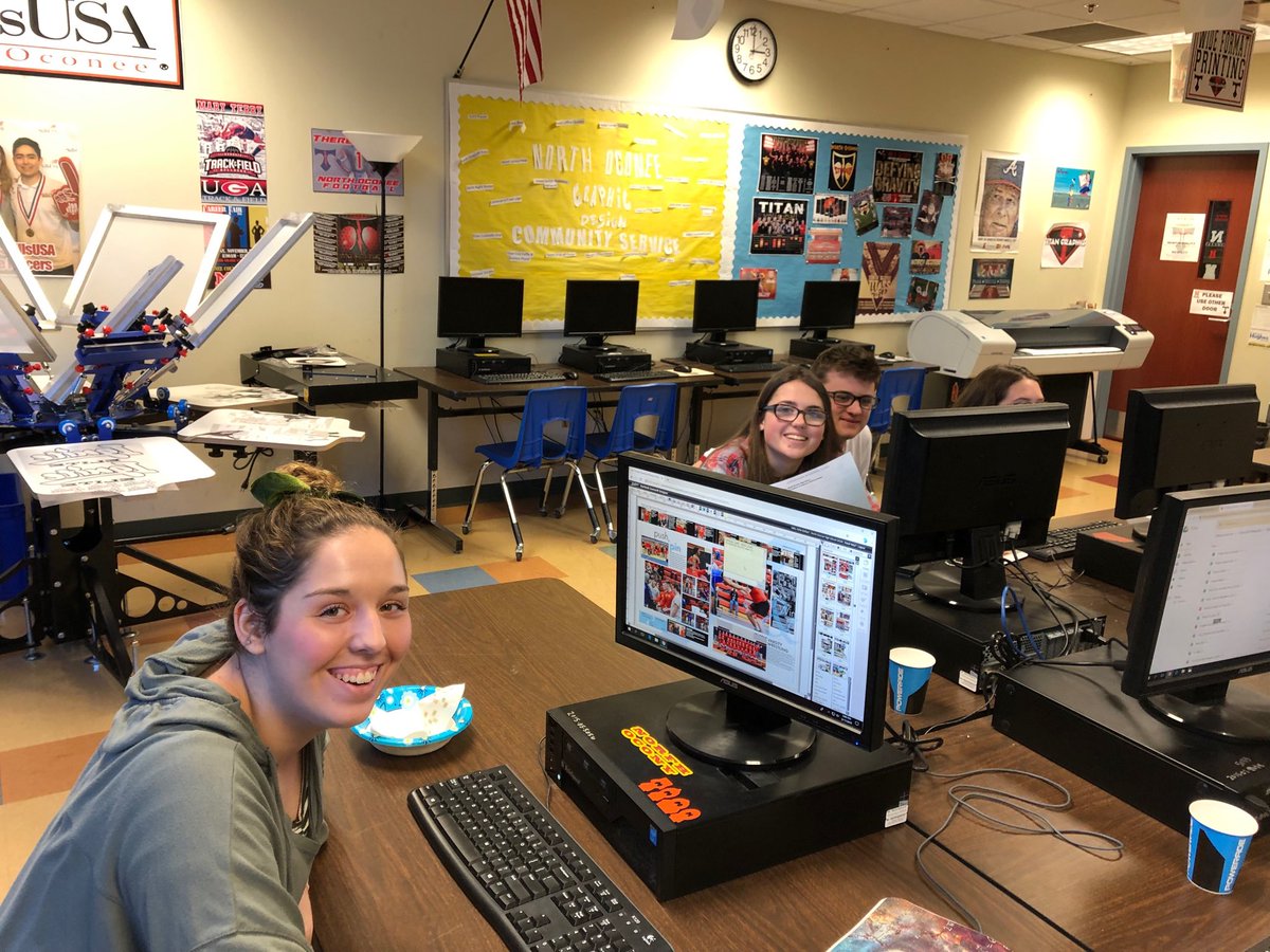 NOHSYearbook's tweet photo. Thanks to the dozen yearbook students who worked this weekend to meet Monday’s deadline! https://t.co/y9DxFo8UcO