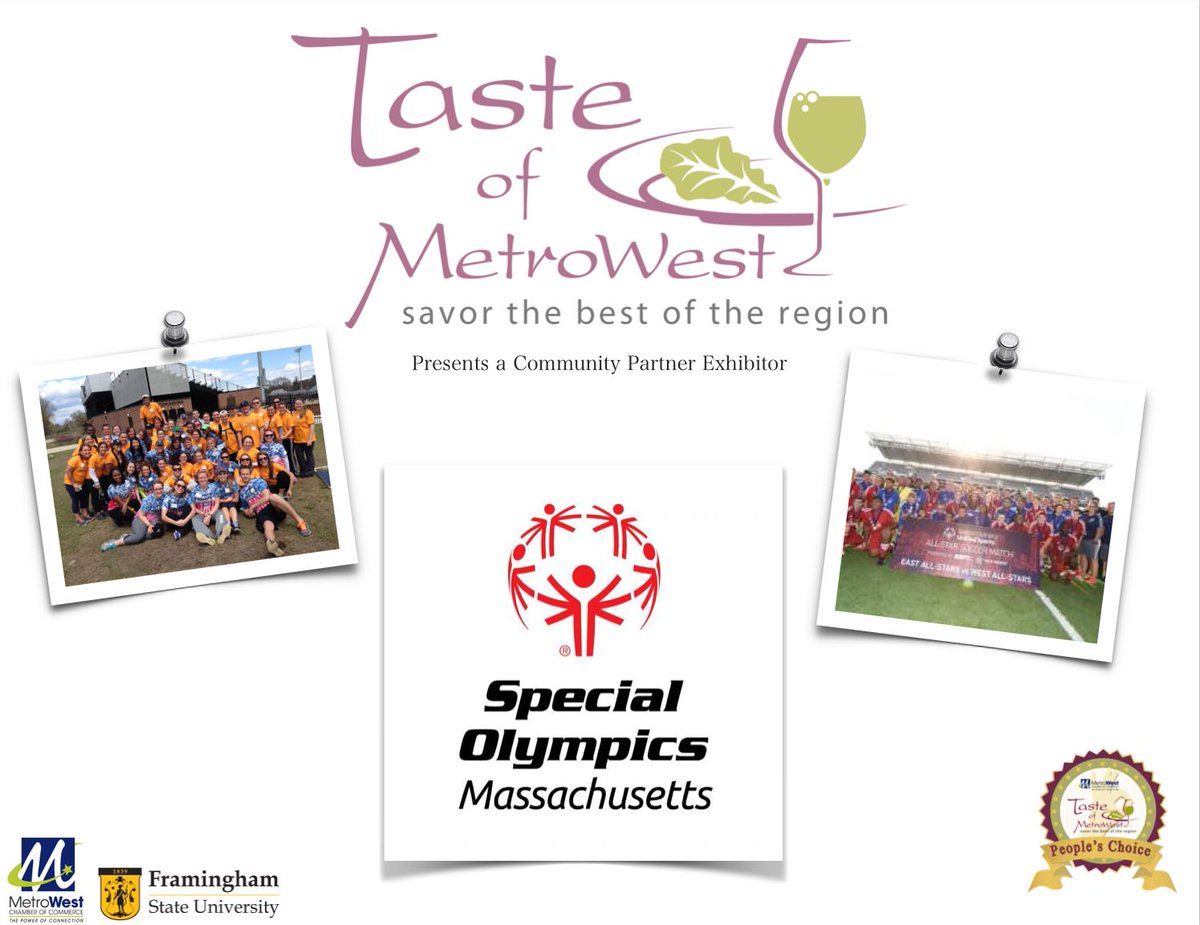 MWCoC's tweet photo. | We are proud to Present the Special Olympics of Massachusetts as a Community Partner Exhibitor at this years 9th Annual Taste of MetroWest! To learn more, Go to: https://t.co/QGCtjP2NVV | #TasteofMetroWest #LetsEat #SpecialOlympics #Massachusetts https://t.co/opfwOdLeof