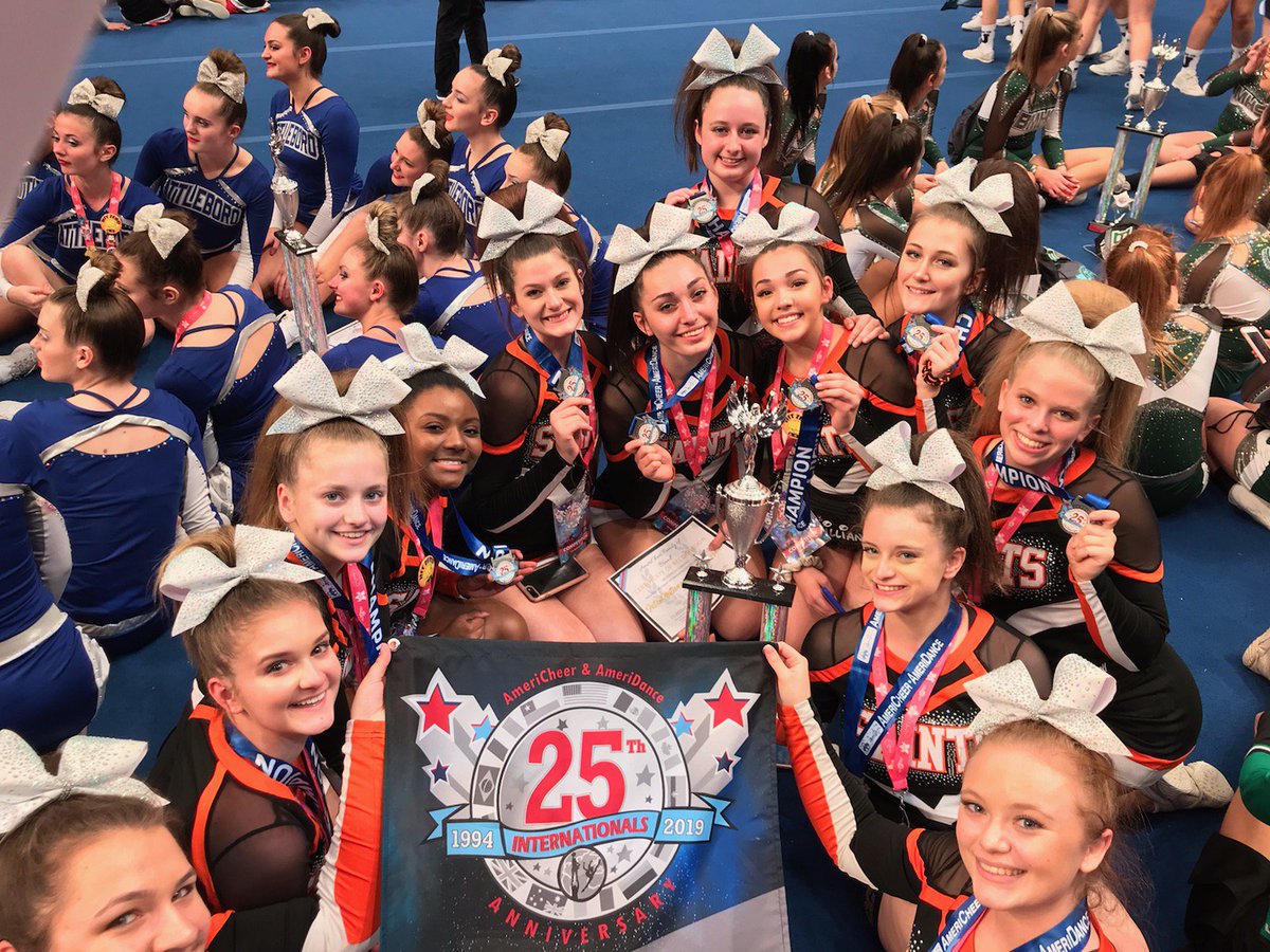 CCCSDathletics's tweet photo. Capping the season in amazing fashion, @CCCSDcheer takes 1st place in the Americheer 25th International Cheerleading competition in Florida today!! Amazing work ladies!! https://t.co/u1DurXnmA4