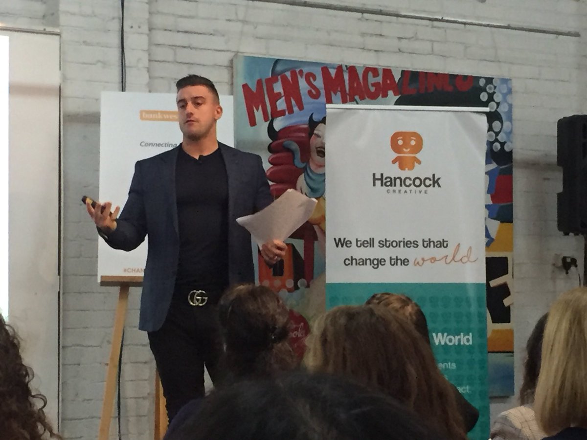 Pumped to be at the #changetheworldevent in Melbourne today <a href="/aleciahancock/">Alecia Hancock</a>