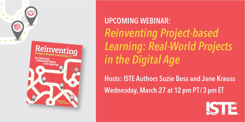 ISTE_ASCD's tweet photo. Walk away from this edWebinar with a critical sense of what makes for effective PBL. https://t.co/U1fUtqQqdr #PBL #edWebinar CC: @edwebnet https://t.co/Nm8vMv2uAC