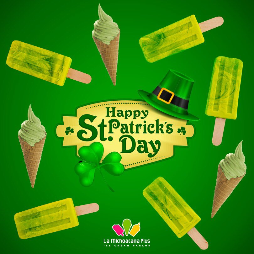 michoacanaplus9's tweet photo. May your troubles be less and your blessing be more and nothing but happiness come through your door 💚💚. Happy Saint Patrick’s Day 🍀! Come and get lucky at #lamichoanaplus. Try all of our green different flavors of nieves, aguas frescas and floats. https://t.co/tK0t9gONDL