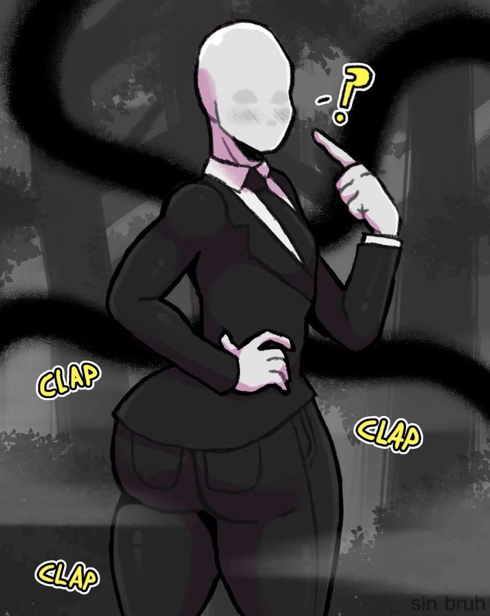 Sin Bruh¹⁸⁺ on X: Slenderman is trying to sneak around but he keeps  hearing a clapping noise 🍑 nsfw yaoi yiff fanart hentai thick thicc  bigass porn creepypasta t.co5lMoTtteFa  X