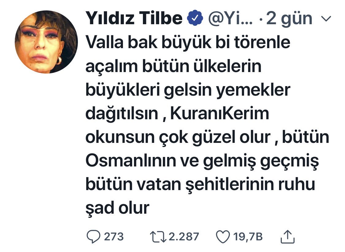 06melihgokcek's tweet photo. YILDIZ TİLBE BAYAN SANATKÂRLARIN GÖZÜ EN KARASI, EN YİĞİDİ...
DOĞRU BİLDİĞİNİ SÖYLEMEKTEN ZERRE ÇEKİNMEYECEK KADAR CESUR.
İŞTE AYASOFYA İÇİN SÖYLEDİKLERİ VE TEPKİ KOYANLARA VERDİĞİ CEVAP...
ALKIŞLARI HAKKETTİN YİĞİT SANATÇI👏👏👏👏👏👏👏👏👏👏
HERKES ALKIŞLASIN LÜTFEN👏👏👏 https://t.co/wMigJ3QWGO