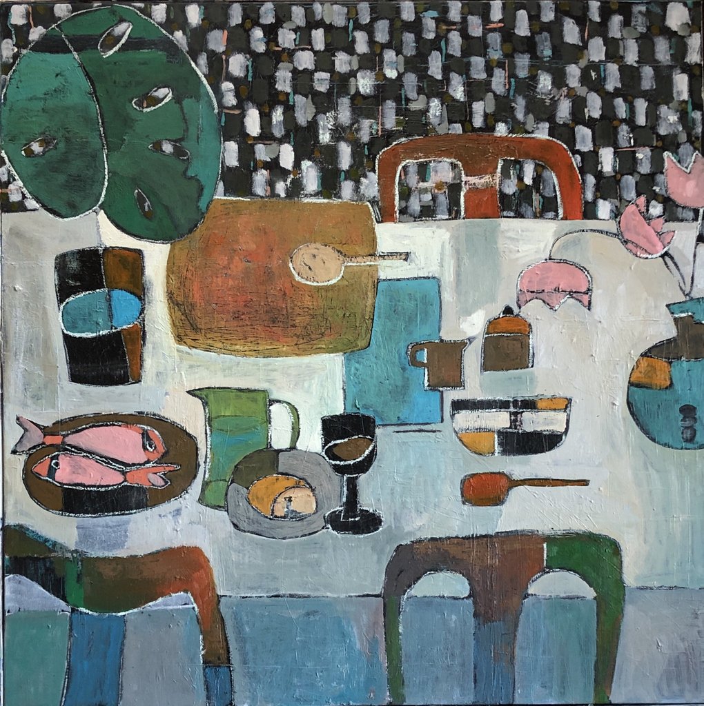 CACstudio's tweet image. This stunning piece from Lynne Hamontree is titled "Feast". Find it on our site or stop by the studio to see it in person!
––––
Through February and March a portion of our sales will benefit the Hollings Cancer Center at MUSC.