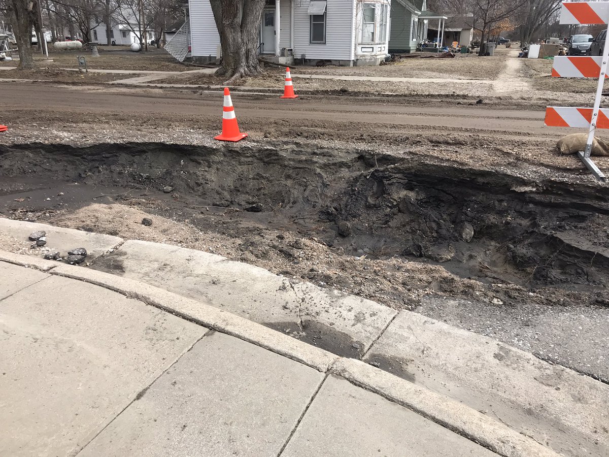 MrsKatieNiemann's tweet photo. Cale and I went up to Dannebrog, NE today to help his family with flood relief. Even though the town is completely devastated, it’s inspiring seeing how the community has come together to help one another recover #NebraskaStrong https://t.co/mMdWySXqMp
