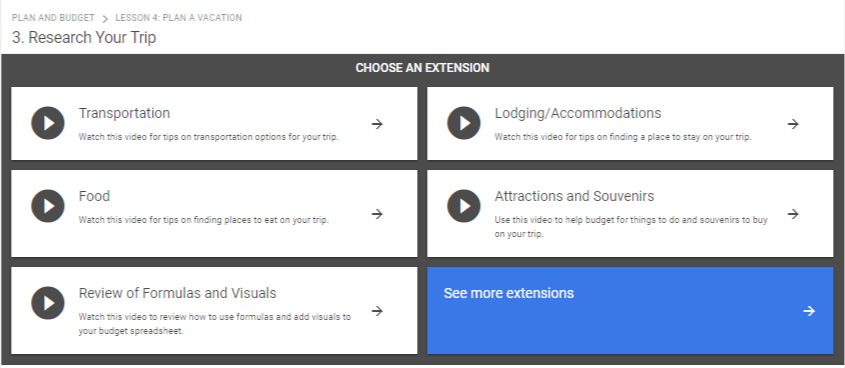 edtechteam's tweet image. To celebrate Spring Break this year, teach your students how to plan their dream vacation! Check out this lesson from #AppliedDigitalSkills that shows students how to plan a budget for a vacation in #GoogleSheets edtech.team/2TI5YcH #EdTechTeam #GoogleEdu #GrowWithGoogle