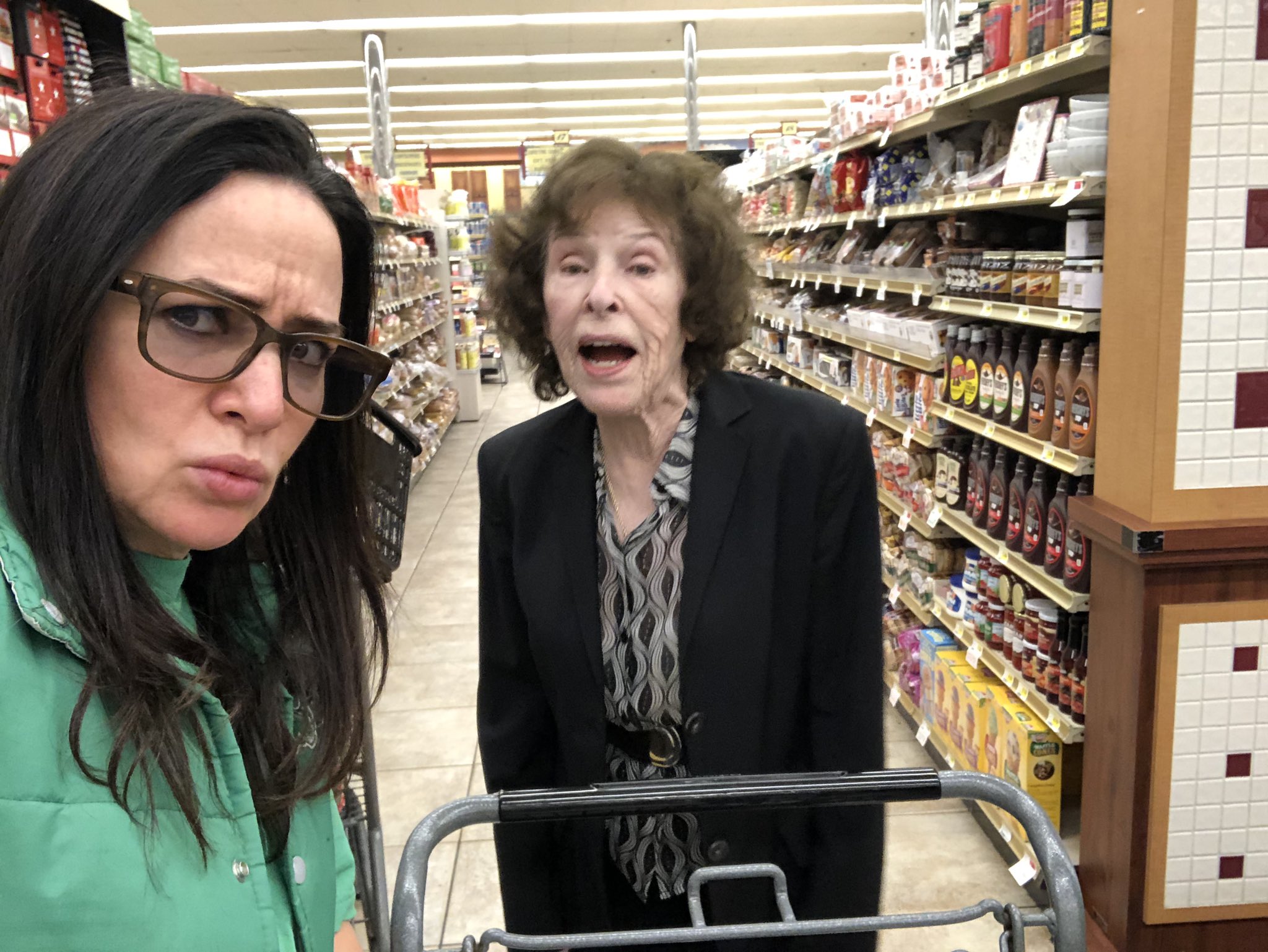 Pamela Adlon with her Mom