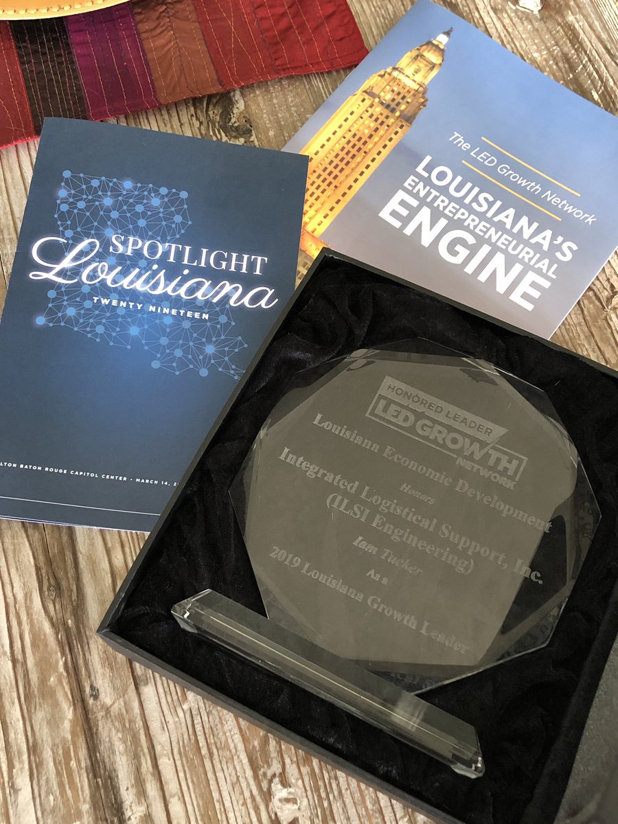 ILSIengineering's tweet photo. We would like to thank @LEDLouisiana &amp; @LouisianaGov for the incredible honor we received last Thursday! We were selected as 1of10 #LouisianaGrowthLeaders2019 !! https://t.co/4COSCs87nN