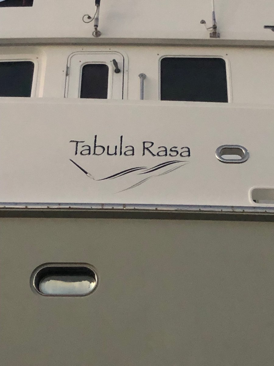 donnyrolader's tweet photo. saw this today in the BVI’s. Been on my bucket list for boat names since I listened to the podcast with ⁦@reidhoffman⁩ #tabularasa. #nordhaven https://t.co/vP9B4QPkpZ