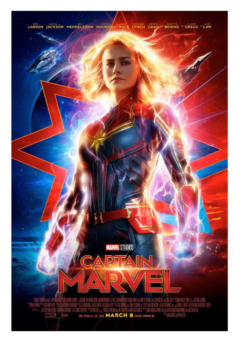 PunchlessPilot's tweet photo. Captain Marvel
PG-13/Fantasy/2019
Wow. No offense to WW buuut thats how you do it... Brie's great w her slow burn. B Mendelsohn is fantastic per usual and Goose steals the show! Love me some Fury Go see now!
#CaptainMarvel
#NIN
#ihaveaflerkenithink
#LOVEDIT
#punchlesspilot
56/356 https://t.co/zS4iUDmnk0