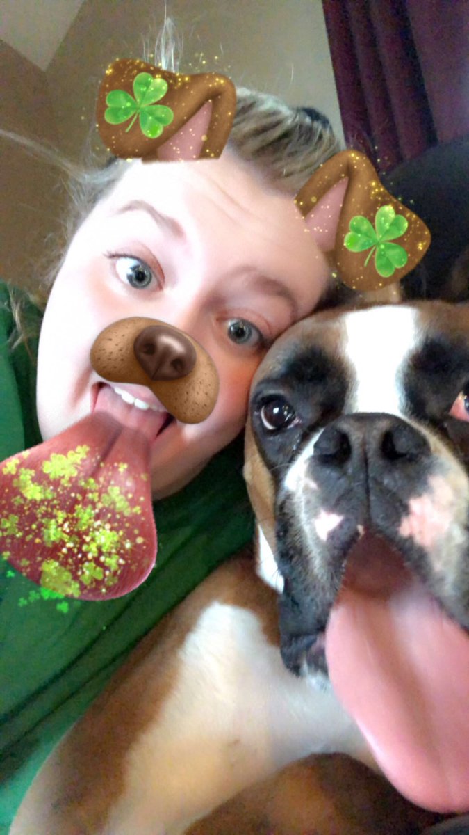 Did I do it right?! 🍀🌈💚 #KissMeImIrish #HappyStPatricksDay #StPaddysDay #dogsoftwitter
