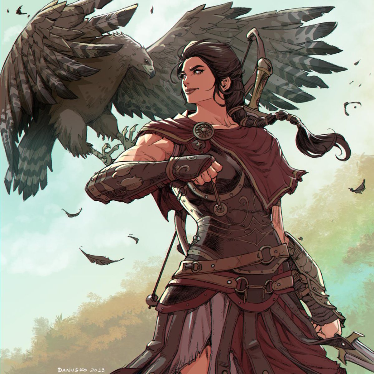 DanuskoCampos's tweet photo. A Kassandra fanart. I love the DLC arc #kassandra #AssassinsCreedOdyssey #AssassinsCreed @assassinscreed https://t.co/oD7zooDVDf