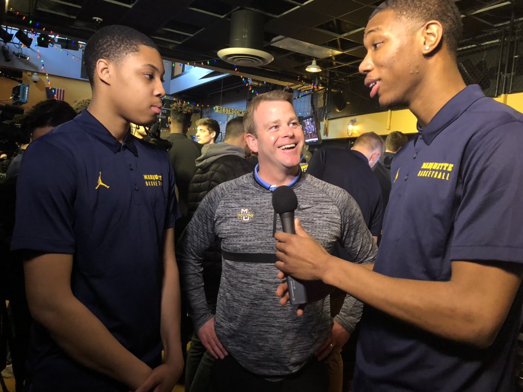 TKurtz43's tweet photo. Watch for another “Jamal &amp; Greg” Show from Selection Sunday coming soon! #mubb https://t.co/ssB2NvkeY5
