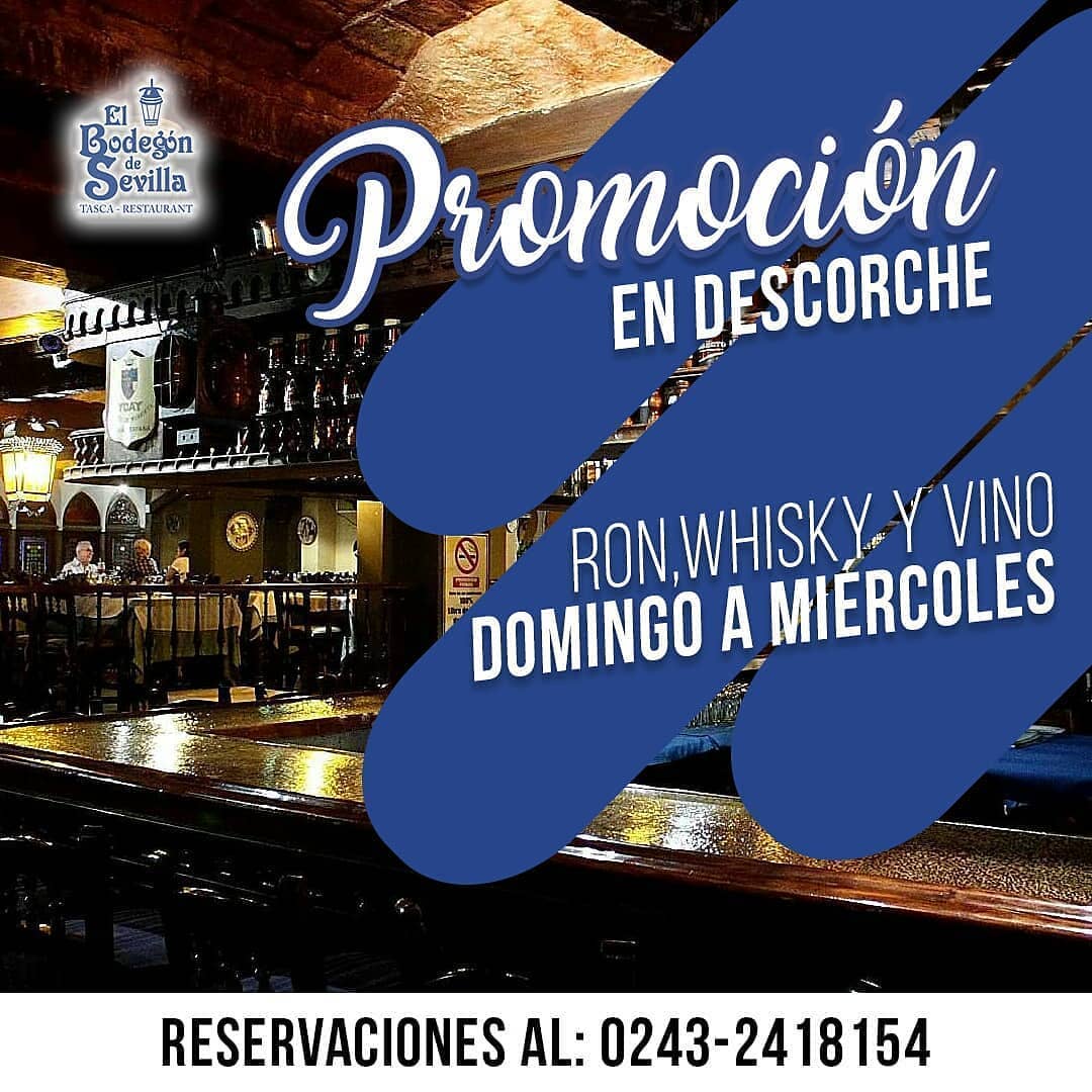 bodegondsevilla's tweet photo. DOMINGO DE PROMOCIÓN!
.
.
No te puedes perder nuestra PROMOCIÓN EN DESCORCHE 🍾🍾 ¿Interesados?
.
.
Trae tu botella de Ron, Whisky y Vino para vivir un momento ameno con tus seres queridos. 🙆🙌 https://t.co/BIhySdDnq3