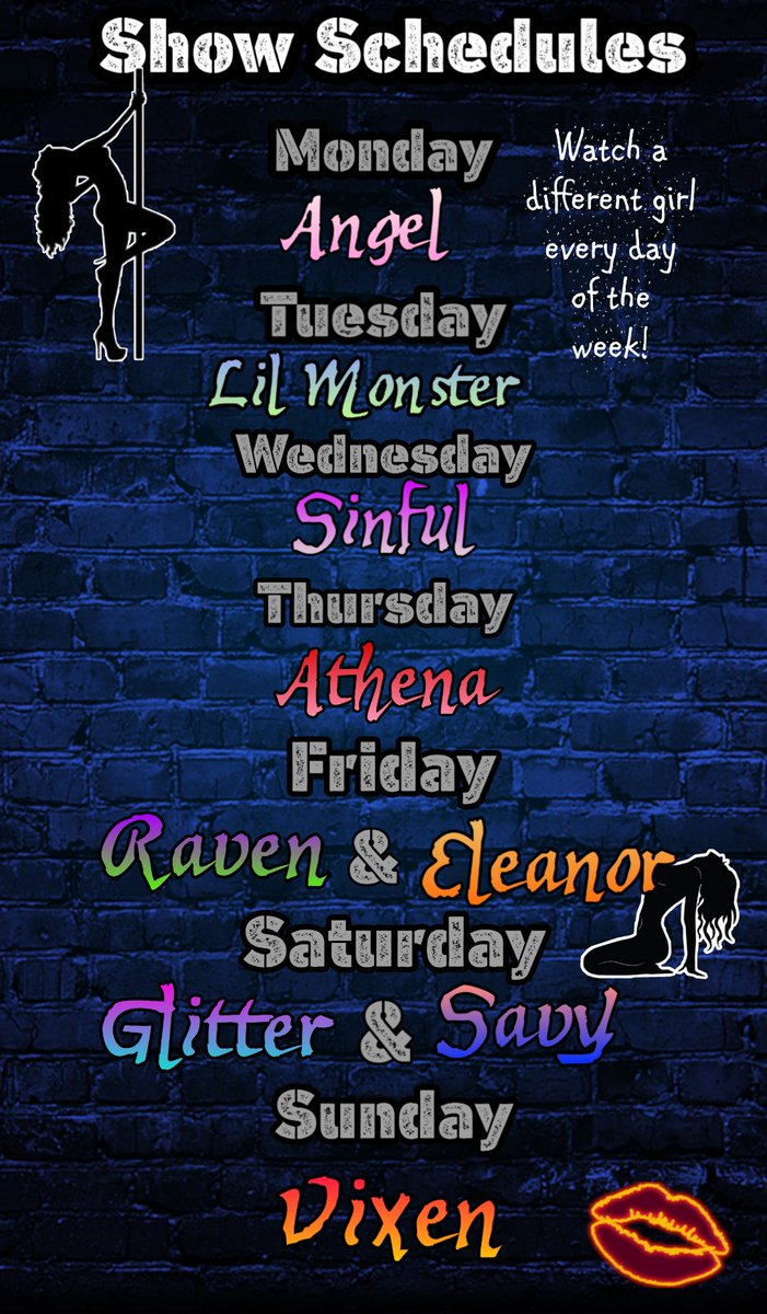 sexydeadlysins's tweet photo. Here's the days of each girls show!! A different girl every day and sometimes two! Retweet please and help us build our audience
#FolloMe #premiumsnapchat #dailyslut #dailynudes #selling #groupsnap #sluts https://t.co/Vi3RkjKgAW