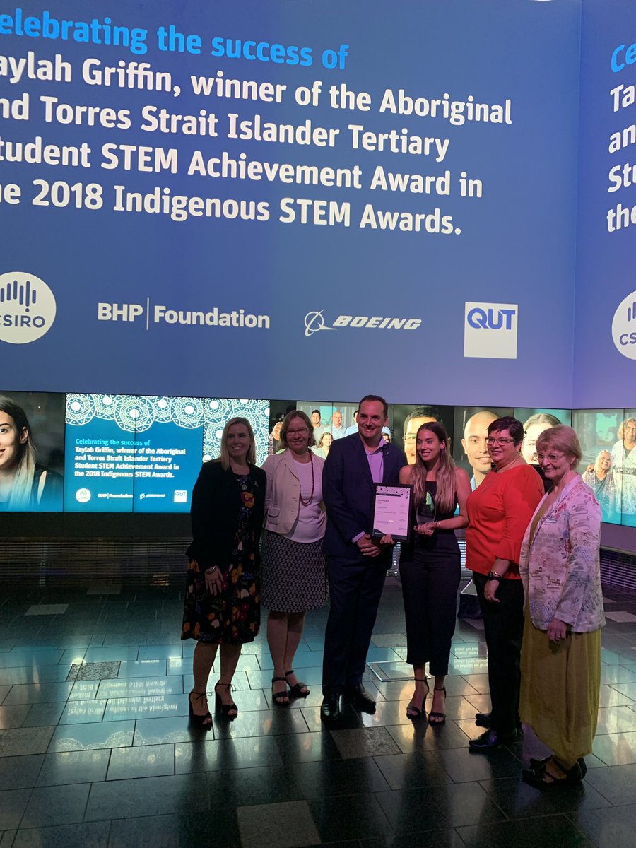 poweredbySTEM's tweet photo. Inspiring morning, celebrating @QUTSciEng alumnus Taylah Griffin’s #csiro #stem award @QUTTheCube #stemis4me https://t.co/NjklGG0RLX