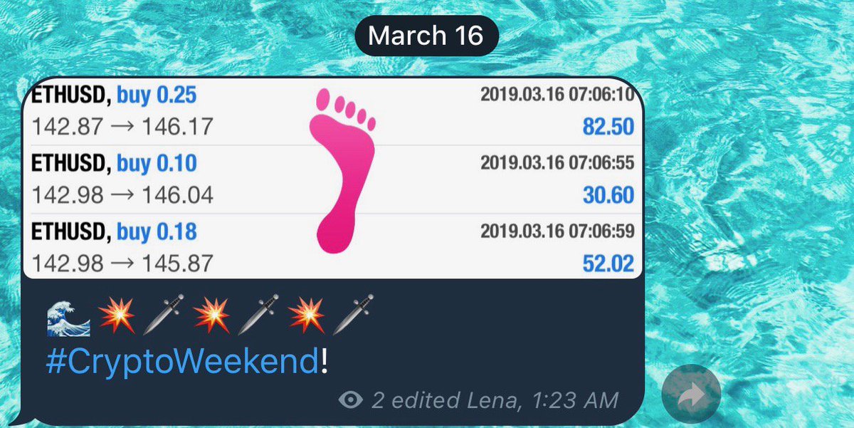 forexempress's tweet photo. Recent profits in my #VIP channel. 🏝🥂 #forexsignals #crypto #cryptocurrency #ETH https://t.co/HOh49bbfgO