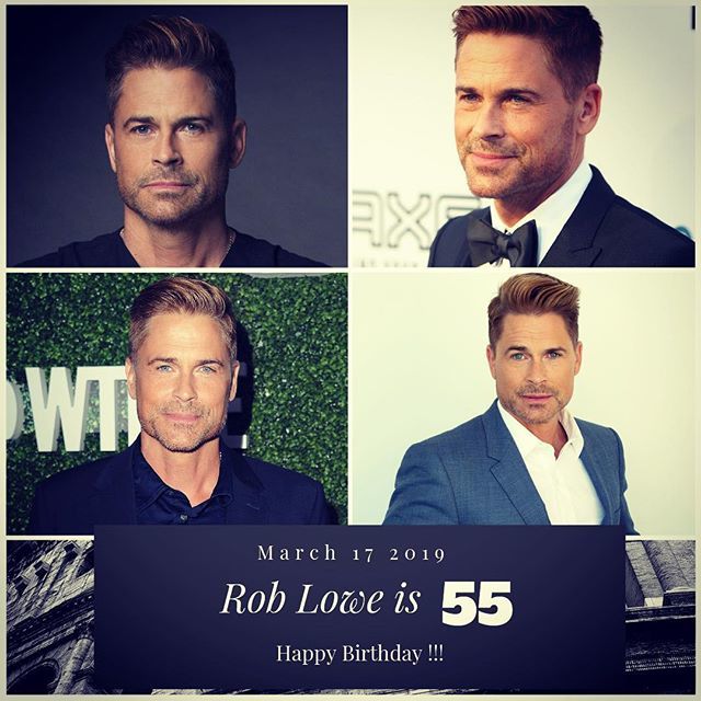 Actor Rob Lowe turns 55 today !!!    to wish him a happy Birthday !!!  