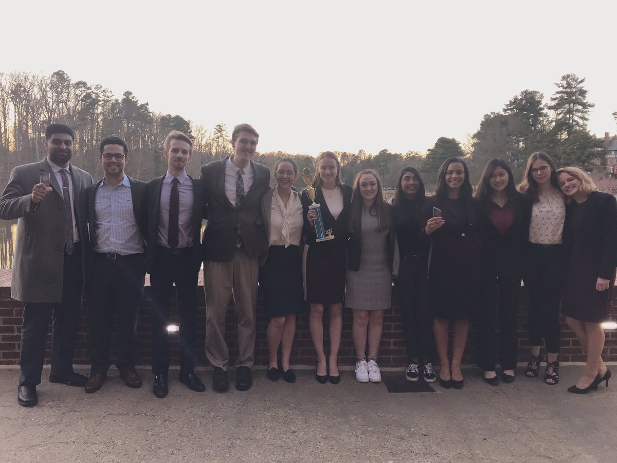 We are beyond proud and excited to be headed back to the @AMTAMockTrial National Championship Tournament! @UMBC A took 6 ballots and will be finishing the #RoadToPhilly in three weeks. #umbc #UMBCGrit