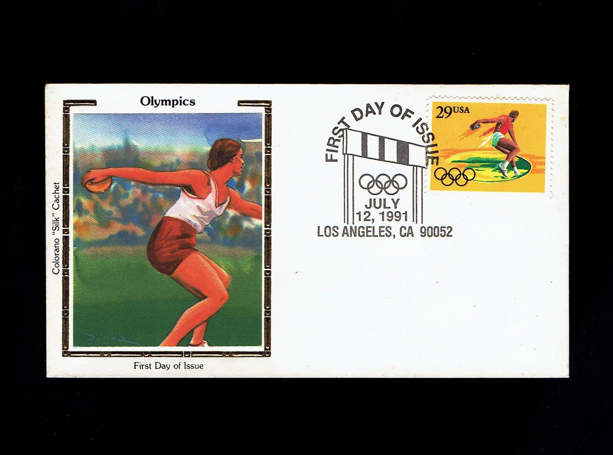 westfourthblvd's tweet image. US 2554 Discus Olympics 1991 Los Angeles CA Colorano Silk First Day Cover FDC F2554-2 tuppu.net/c8ecbac2 #MyNewTag #VicsStamps #Etsy
