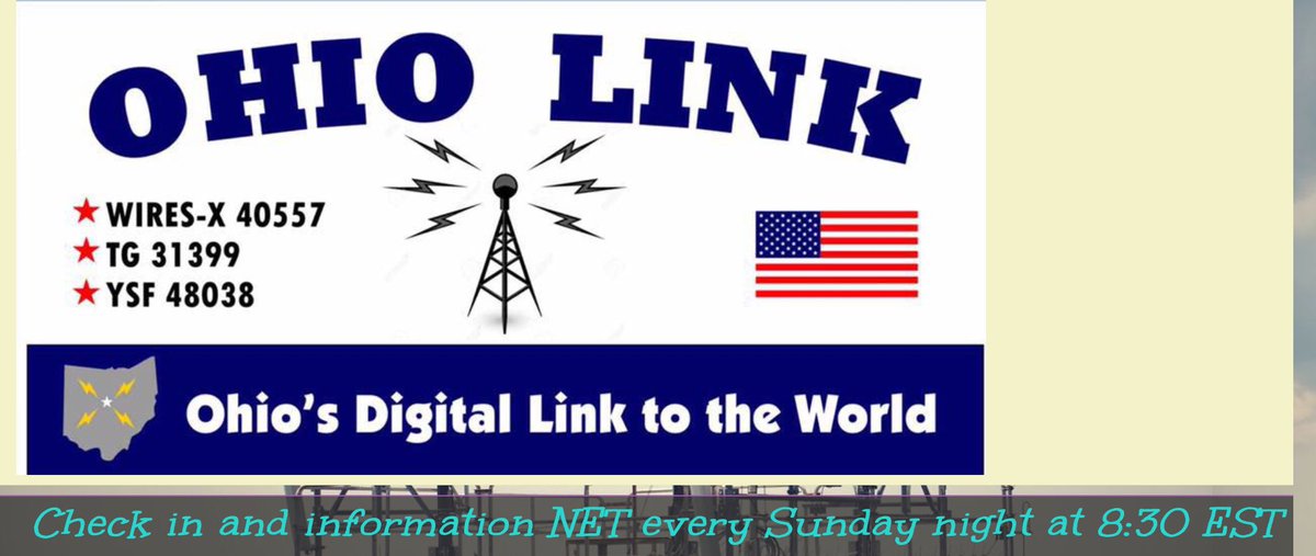 Sandy_Mackey's tweet photo. Happening now: The Ohio Link Fusion Net at 8:30 pm EST. This net is linked to DMR talkgroup 31399 . Tonight’s net hosted by @GaryMackey KE8O - For more information visit https://t.co/ytVsbxCMez for info.
3/17/19 20:39EST #fusion #amateurradio #ham #ohiolink #wiresX #YSF https://t.co/Z8OIqIdEnu