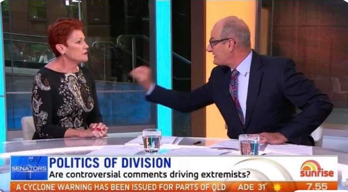 Journalists is a disgrace <a href="/sunriseon7/">Sunrise</a> <a href="/PaulineHansonOz/">Pauline Hanson 🇦🇺</a>