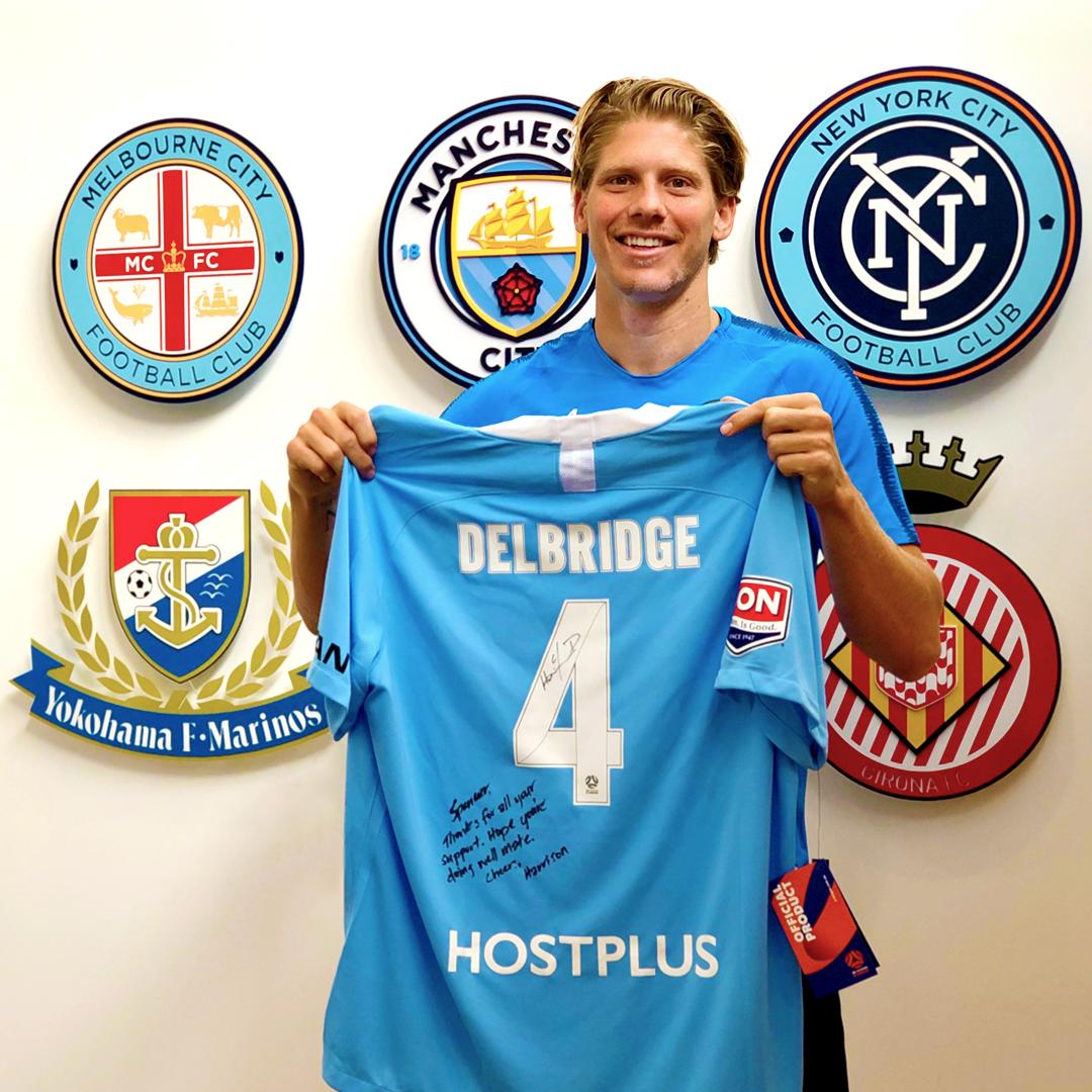 .<a href="/HarrisonDelbo/">Harrison Delbridge</a> had a surprise for one of his fans from the States,  <a href="/fccincinnati/">FC Cincinnati</a> supporter @spebow who has been following Melbourne City and Harrison from abroad. Enjoy the shirt, Spencer!
