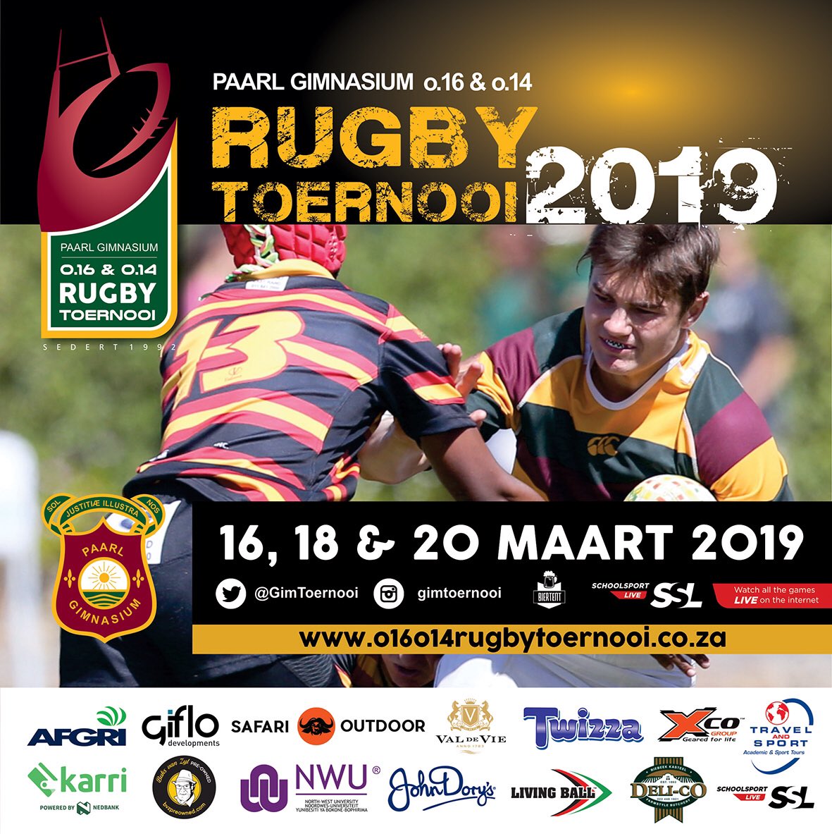 GimToernooi's tweet photo. Kom geniet top skolerugby vanaf 08:30 tot 20:15. Heerlike verversings en biertent. #GimToernooi https://t.co/m3tlHEyww7