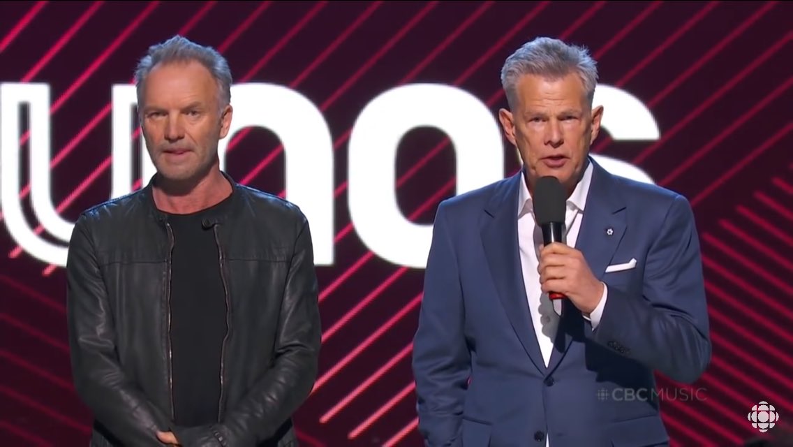 AlexPangman's tweet photo. When I was nominated for @TheJUNOAwards I hoped to win so I’d get a chance to inspire people to become #organdonors, as my nominated lungs came from my #hero &amp; #donor. So great to hear #Sting &amp; @DavidFosterFDN encourage donor registration during the main broadcast! @TrilliumGift https://t.co/XUYSeA1KmA