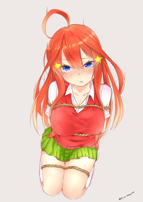 ナギスケ🎨skeb受付中さんがTwitterに投稿した中野五月(五等分の花嫁)のイラスト。