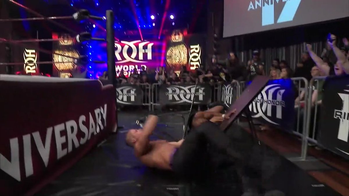 dapperdandugan's tweet photo. Amazing action from start to finish from #roh17! 60 minutes of pure thrilling wrestling .

#roh #allinwrestlingpodcast #dapperdugan #photos #impactshot #tables https://t.co/2Ljk2HA0aQ