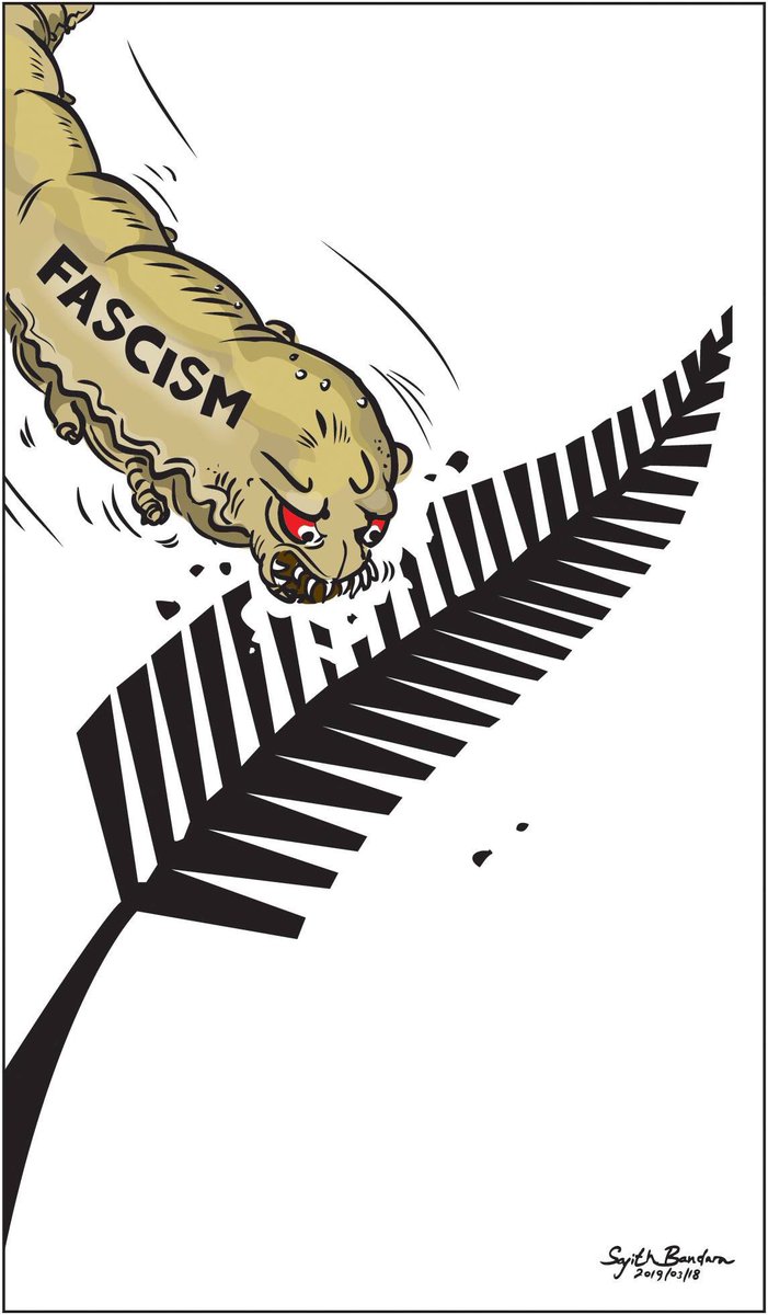 cartoonlka's tweet photo. #MosqueMassacre #NewZealand #ChristchurchTerrorAttack #ChristchurchMosqueShootings 

Cartoon by @tmdsbekanayaka #lka https://t.co/VsBHKknK8a