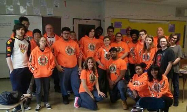 Such a good year!! Here is most of our team🧡🖤 #ElectroPanthers🖤🧡