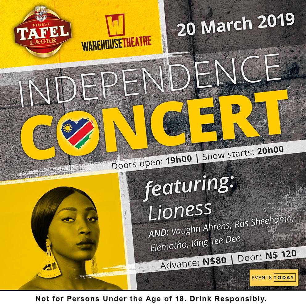 WHTWindhoek's tweet photo. Namibia's rap Queen @lioness_CilQ will be sharing her love for the land of the brave this Wednesday night at Warehouse Theatre! ๐ณ๐ฆ๐ณ๐ฆ
Get your tickets for the #IndependenceConcert via EventsToday, PayToday App & AirtimeCity Kiosks countrywide. https://t.co/JKKO5os2oo
