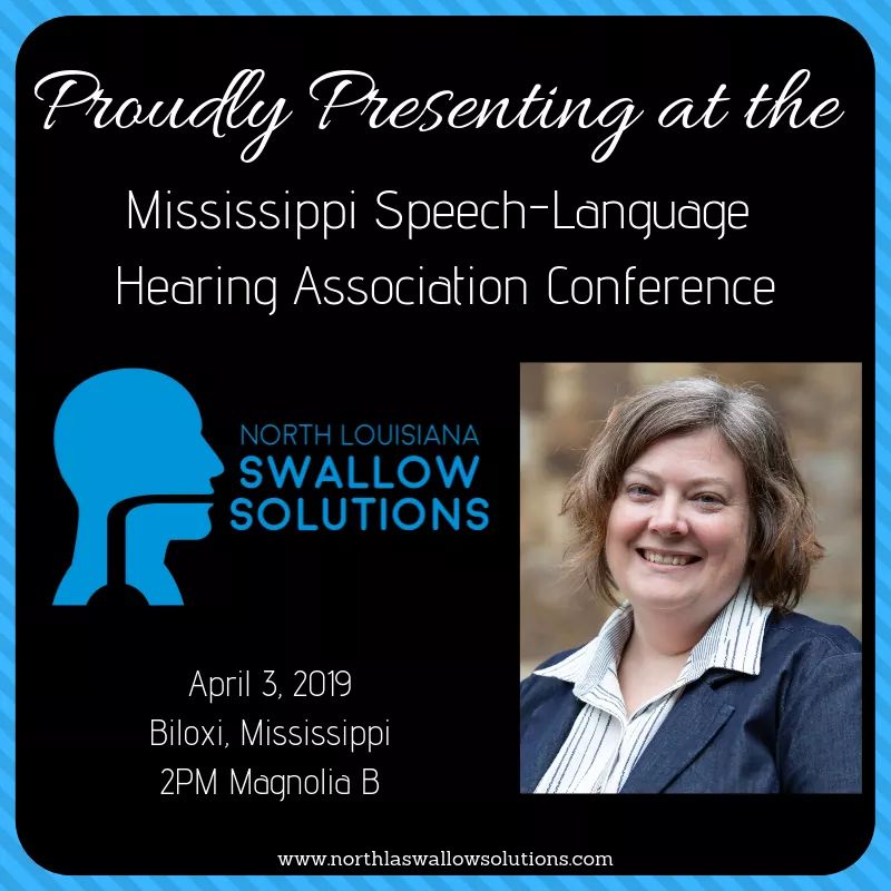 SwallowSolution's tweet photo. Come catch me talking about FEES at the 2019 MSHA conference in Biloxi! See ya there! https://t.co/X8IRfrbx4y