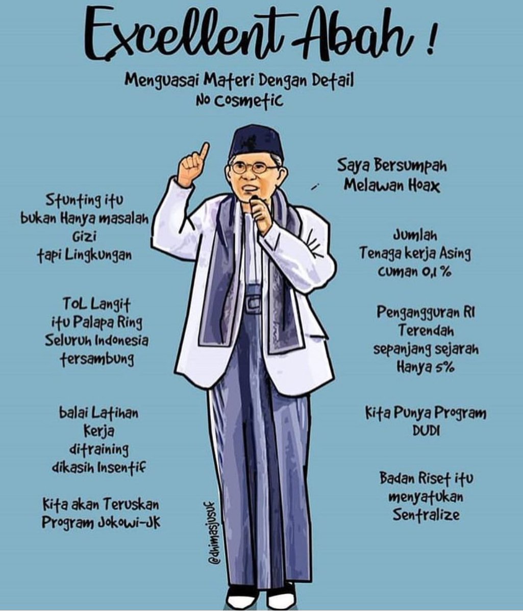 Dalam debat semalam terlihat jelas kualitas dari seorang kyai sepuh yang punya pandangan visioner menakjubkan. 

#KyaikuKeren kan? Memilih dia berarti ikut menentukan kualitas sebuah bangsa.