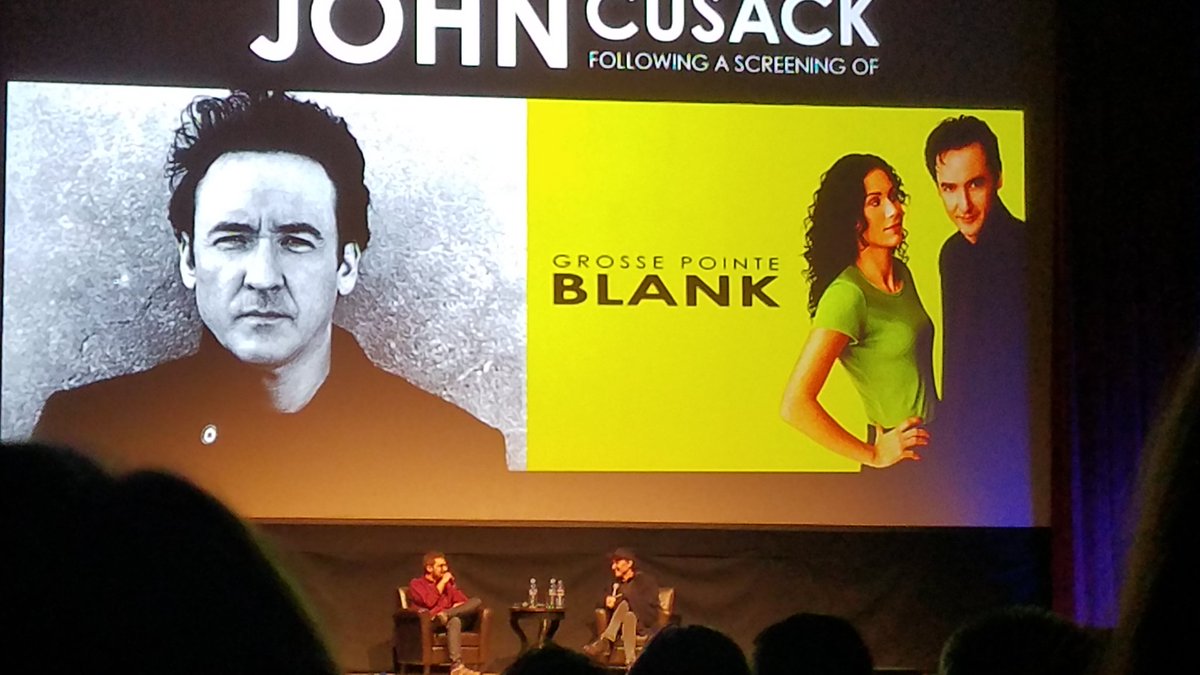 TXsunDWN's tweet photo. @johncusack at the @paramountdenver for @BacklotProject screening of #GrossePointBlack #JohnCusackLive https://t.co/DjefIEeMT9