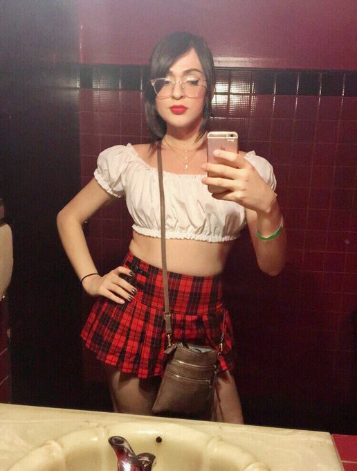 Crazy time at @trannystrip! Met so many of my favorite trans porn stars! Even had my first lap dance