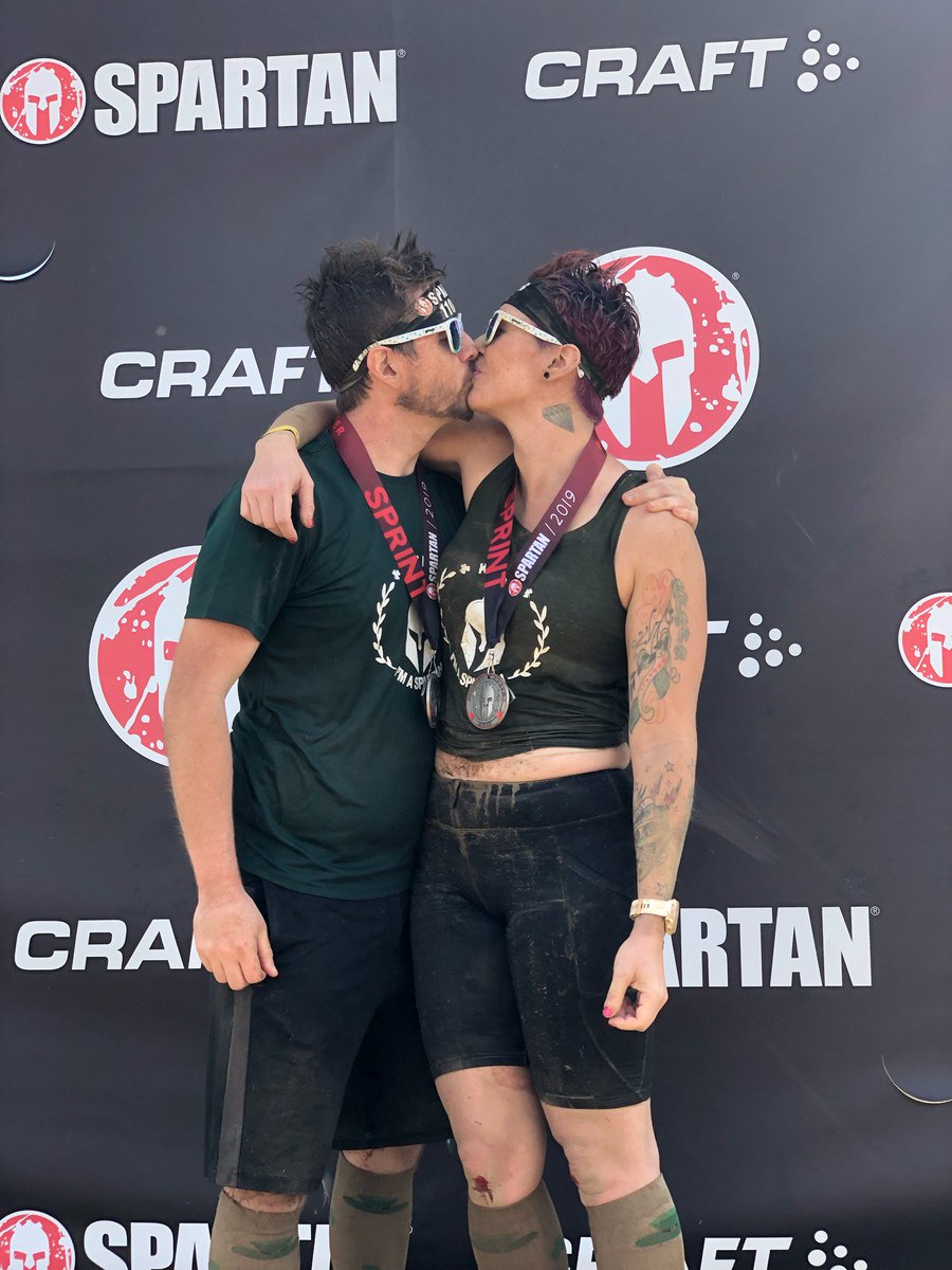 phoenixuprising's tweet photo. Today was a great day for a #SpartanRace in "San Jose" (Spartans are geographically challenged, it was in Patterson). Couldn't have asked for a better #spartner than @diamondxgirl. https://t.co/RSufwyy7L5