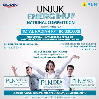 National Competition : "Unjuk Energimu?" 2019 ift.tt/2HJGaX8 #FestivalFair #Event #Infolomba #Lomba #Info #Kompetisi #Sayembara