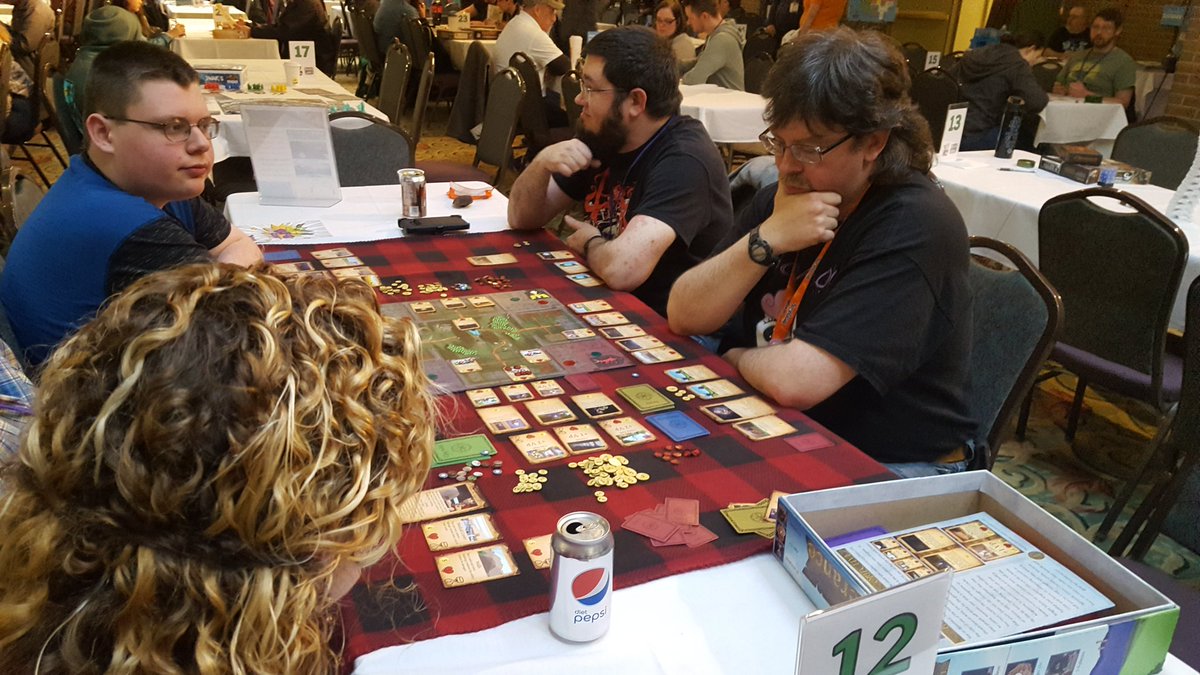 FurtheranceGame's tweet photo. Had a great time at @BFGcon! Got to play a bunch of games and visit my good friend Dave from @JealousCatGames! https://t.co/f45fzjeFc8