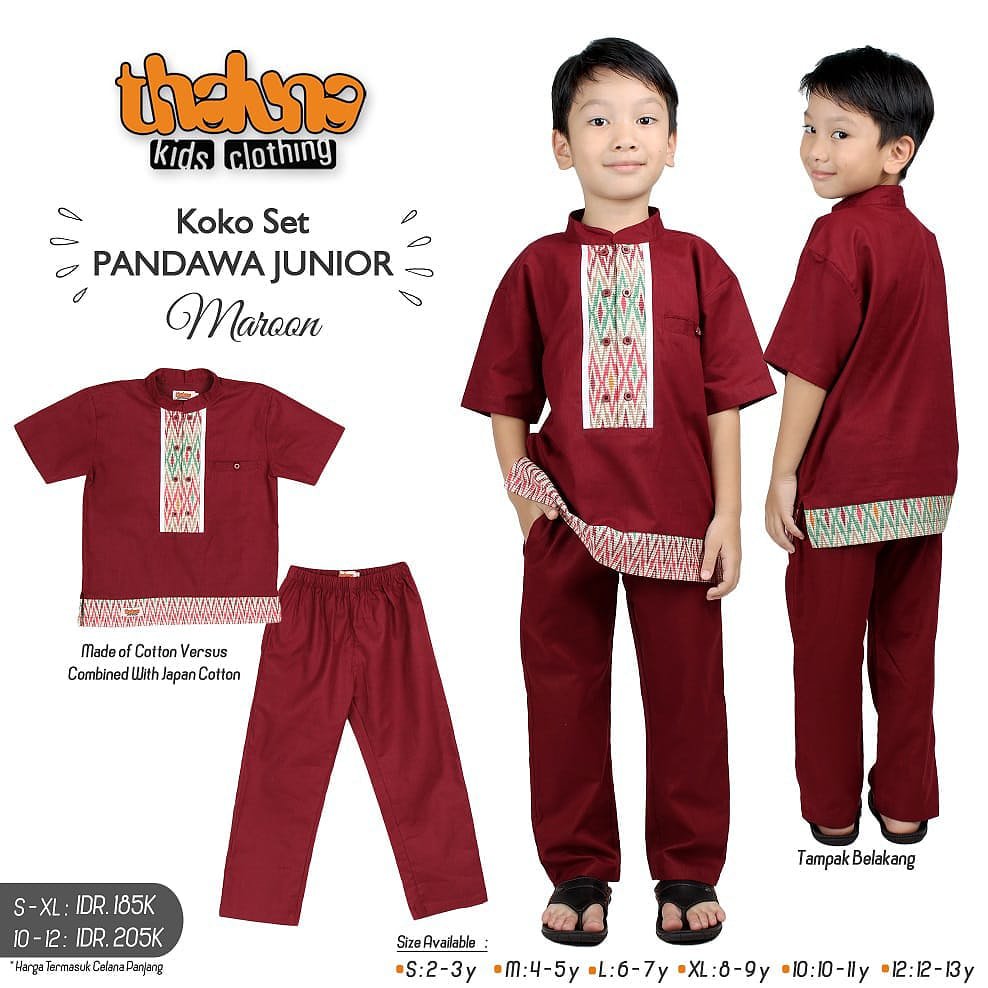 Koko pandawa
Price:
Idr. 185.000 ( S/M/L/XL)
Idr. 205.000 ( 10 / 12)