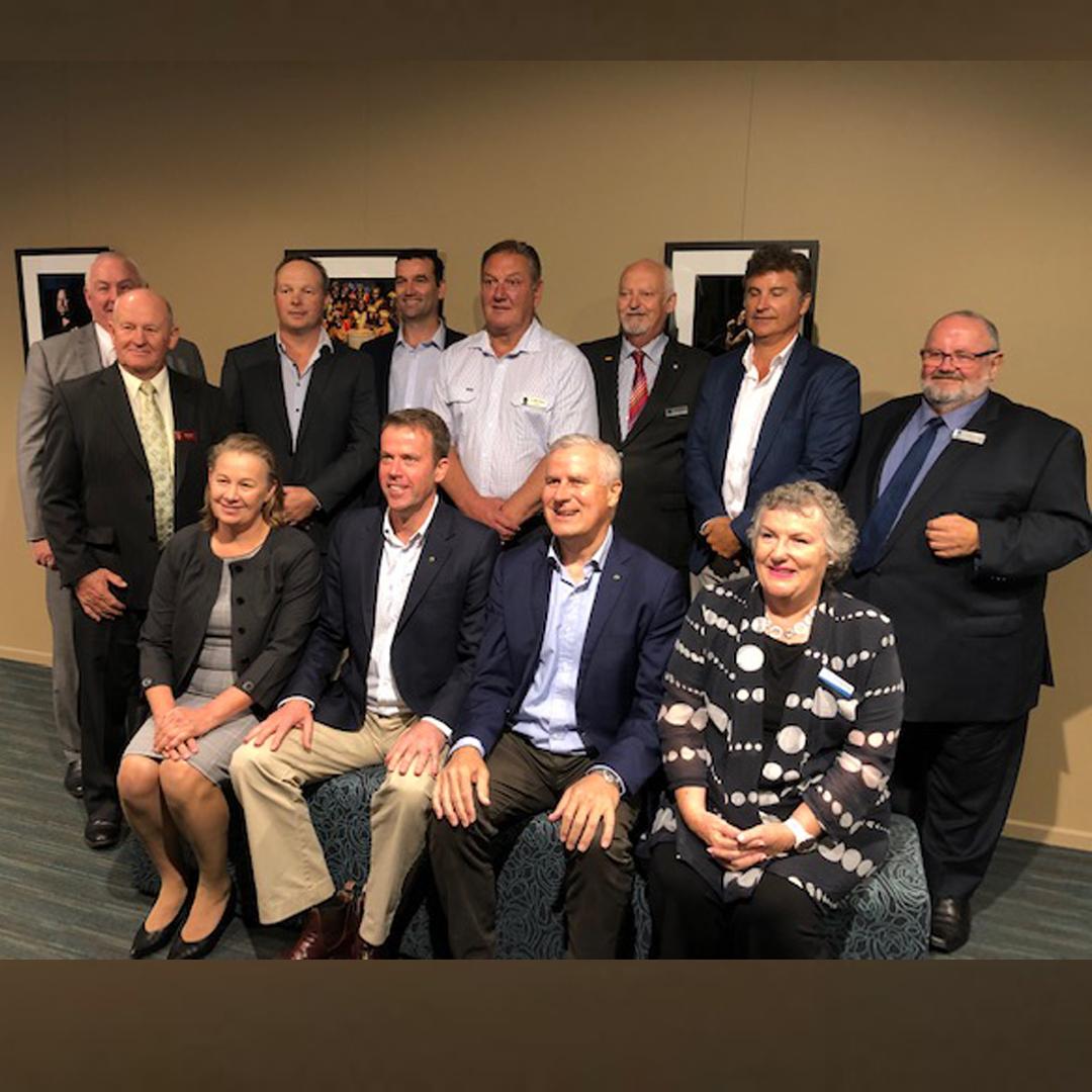 Great South Coast Mayors and Western Region Mayors, meeting with Dan Tehan and Deputy Prime Minister Hon Michael McCormack seeking commitments on Princes Highway west and other regional priorities.  Cr Wolfe representing Moyne Shire.