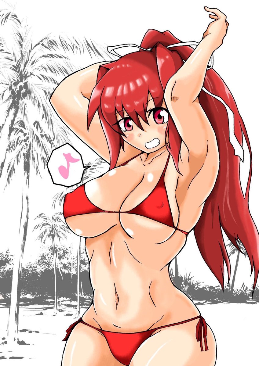 なたでここのすけ 今まで描いてきたユズリハイラスト全て 腋見せポーズだった件 これはこれで比較向きだと思うんですよ