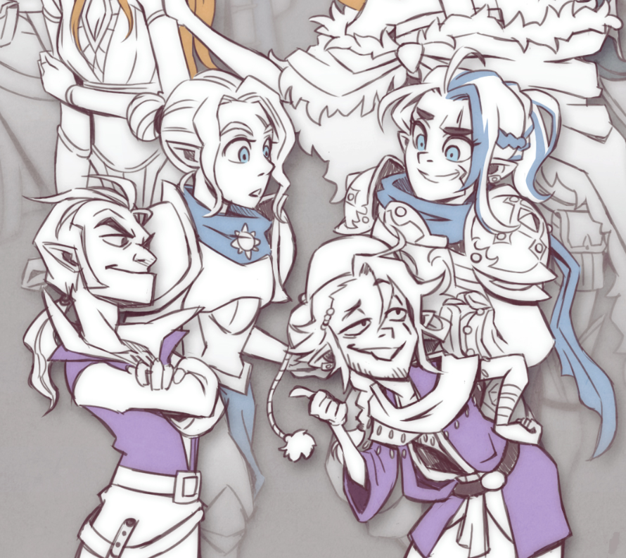 Takayuuki_art's tweet photo. My latest #criticalrole VM designs vs my take of #thelegendofvoxmachina's designs.

At first this was meant to be my thing to celebrate the KS... then it was for CR's birthday... and now... :D

Oh well, I dig it, enjoy! Maybe Ill super awesome finish it once the KS is done :) https://t.co/26tcAxkpt6