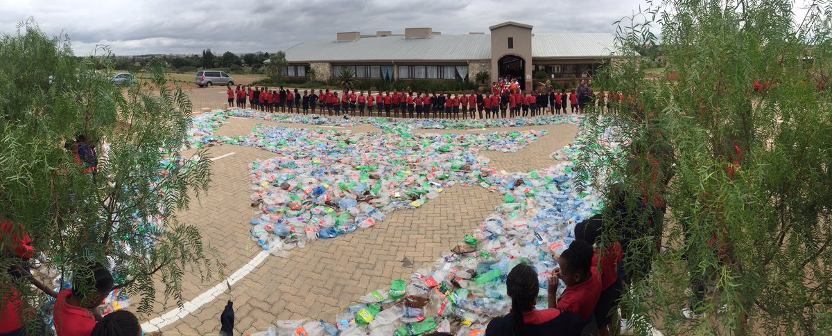 It’s here... @GlbRecyclingDay 2019! 

This is Middelburg Preparatory School’s ♻️... made from 294 kg of PETE bottles.

#illybs #illybsenvironmentaleducation #illybssustainabilityawareness #recyclingawareness #saveourplanet #thinkresourcenotwaste #globalrecyclingday