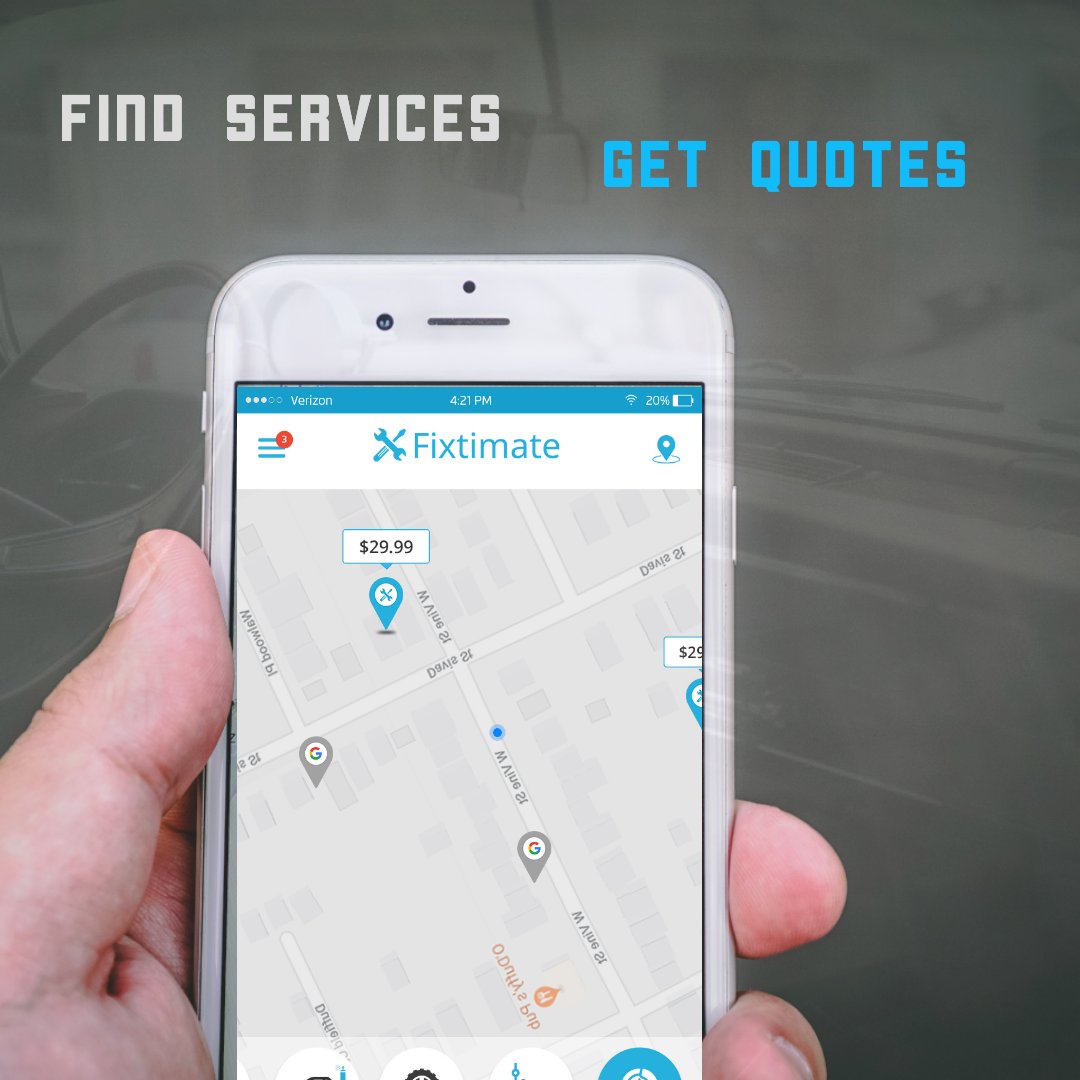 Fixtimate's tweet image. The Fixtimate app makes your car ownership #uber easy. #fixtimate #startup #ComingSoon