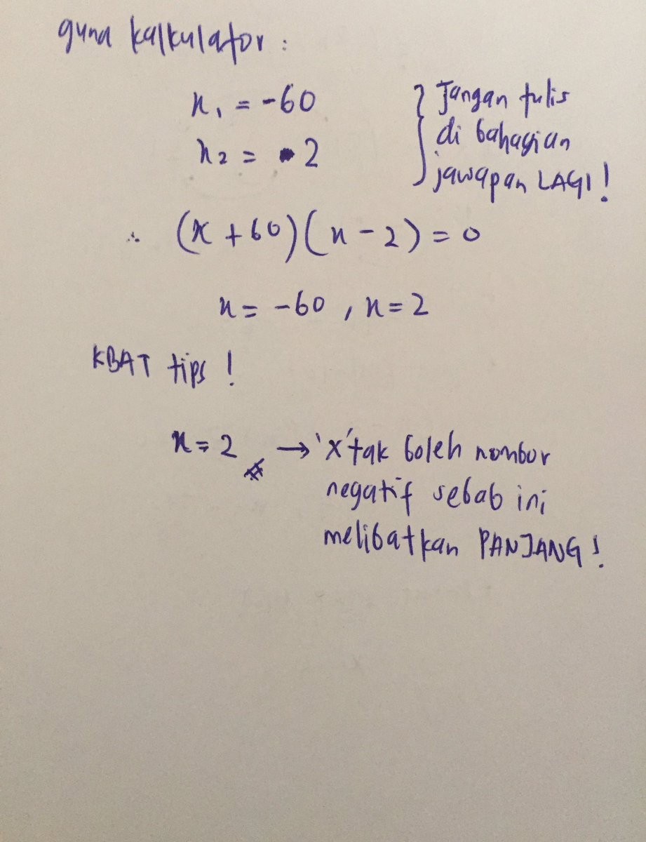matheorlab's tweet photo. Matematik | Mathematics | Ungkapan & Persamaan Kuadratik | Quadratic Expression & Equation
#spm #math #mathematics #matematik #matmod #matheorlab #fighting #exam #test #notaspm #ungkapankuadratik #persamaankuadratik #kuadratik #quadraticexpression #quadraticequation #quadratik https://t.co/KbfBCcQ4lo